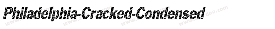 Philadelphia-Cracked-Condensed Italic字体转换